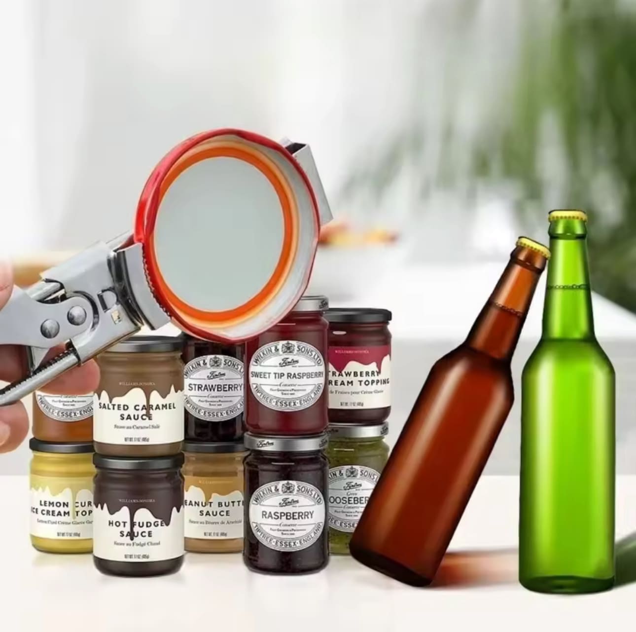 Heavy Duty Stainless Steel Adjustable Multi Function Labor Saving Bottle Jar Can Opener Easy Grip Kitchen Tool Accessorie - Image 2