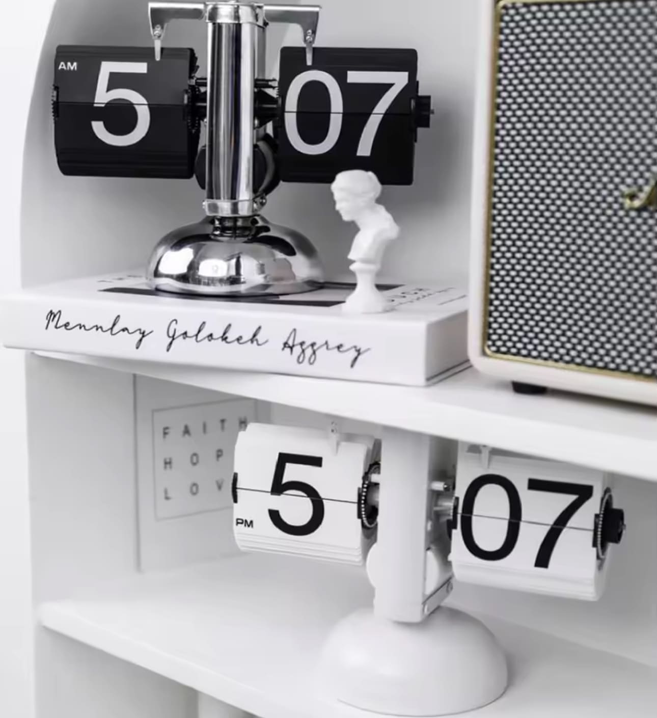 Modern Automatic Page Turning Flip Clock Digital Table Clock for Home Office Decor Technological Sense Page Flipper - Image 2