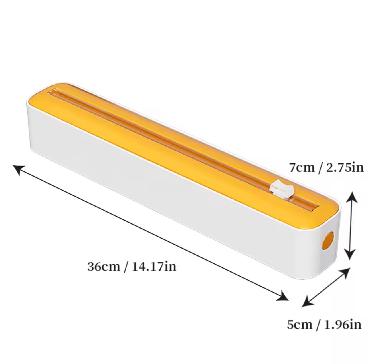 Household multi-functional cling film cutter, tear-free sliding cutter suitable for plastic cling film and aluminum fo - Image 3
