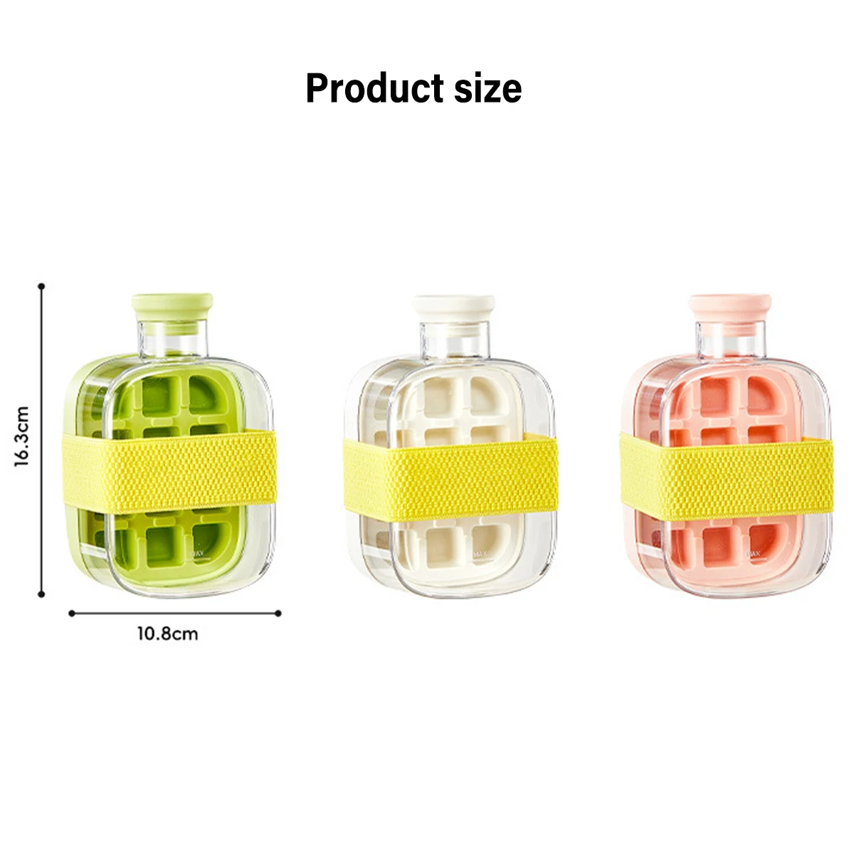 500ML Ice Cube Mold Press Ice Maker With Lid Food Grade Ice Making Straw Dual-use Ice Kettle Press Ice Maker With Supplies - Image 4