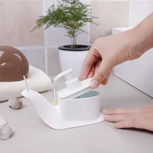 1-Piece Snail-Shaped Bathroom Hand Soap Dispenser Bottle, Press-Type Shampoo and Lotion Bottle, Shower Gel Pump Bottle, Empty Bottle, Easy to Use and Practical