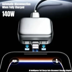Intelligence Full Charge Auto-Disconnect Charging Adapter 140W Fast Charge Safety Separator Automatically for Type-C Devices