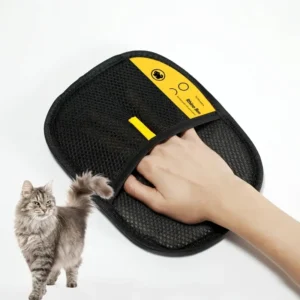 Large Size Pet Hair Removal Gloves, Static Cat Grooming Gloves, Polypropylene Fur Dander Remover for Dogs Cats