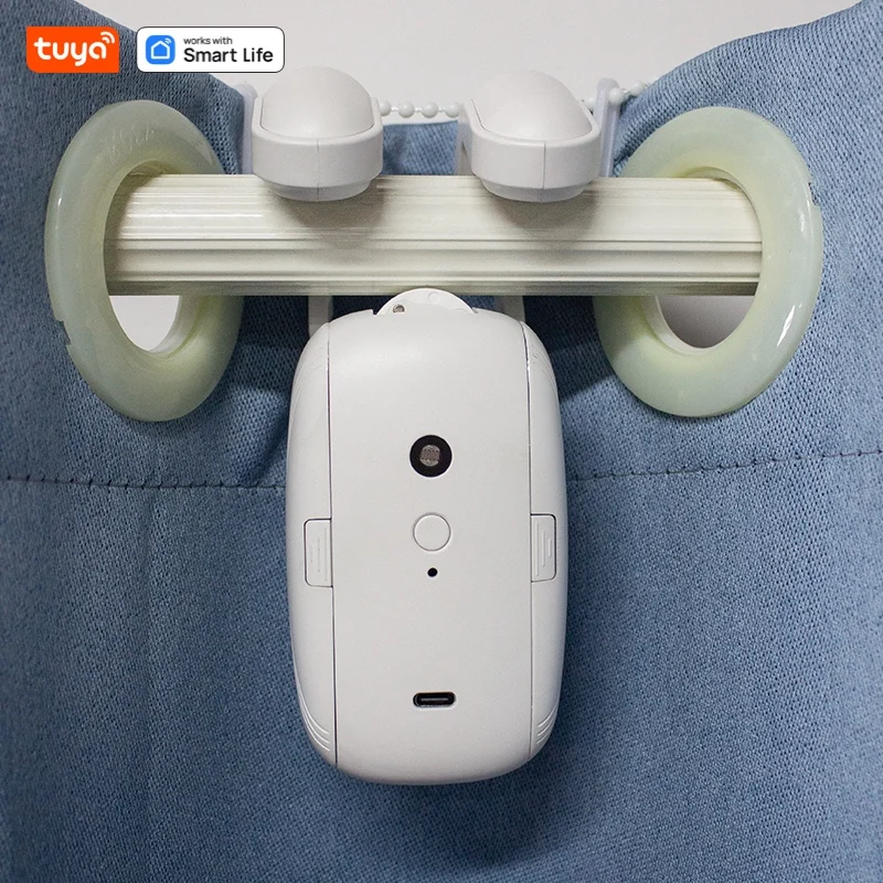 1/2PCS Tuya Smart Wifi Curtain Robot (with gateway), Roman Rod Track, APP Remote Control,Voice Control,Single/Double Opening - Image 5