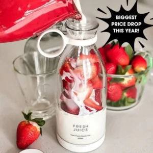 Mini Wine Bottle Juicer 420ml Portable Stirring USB Charging Juicer Cup Household Multifunctional Electric Juicer Household Item