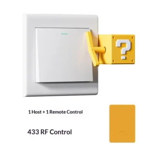 Wireless Remote Control Switch No Wiring Smart Automatic Light Switch For Dormitory Bedroom Lamp Remote Control