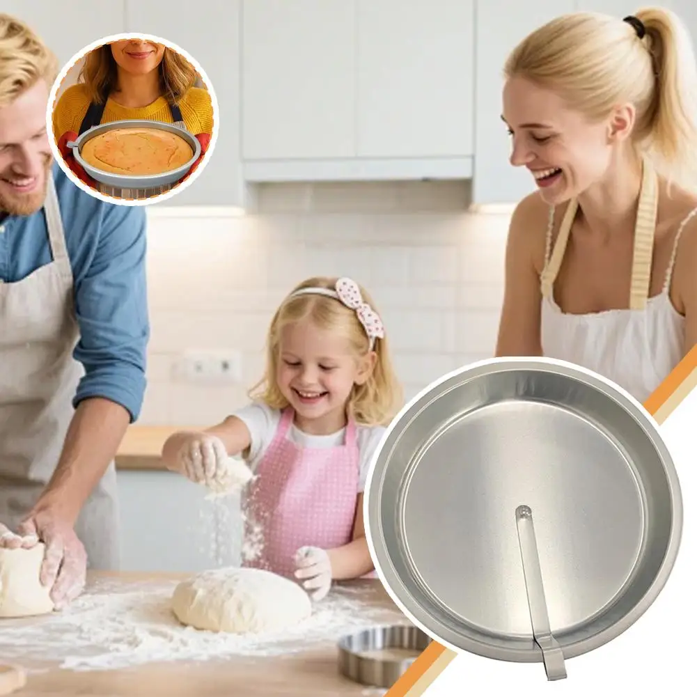 DIY Cake Baking Mold Stainless Steel Food Grade Round Cake Tray Baking Tool High Quality Cake Baking Mold Kitchen Bar Supplies - Image 2