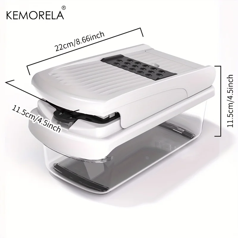 14/15 in 1 Multifunctional Vegetable Chopper Food Chopper Onion Chopper Vegetable Chopper with Container for Salad Potato Carrot - Image 5