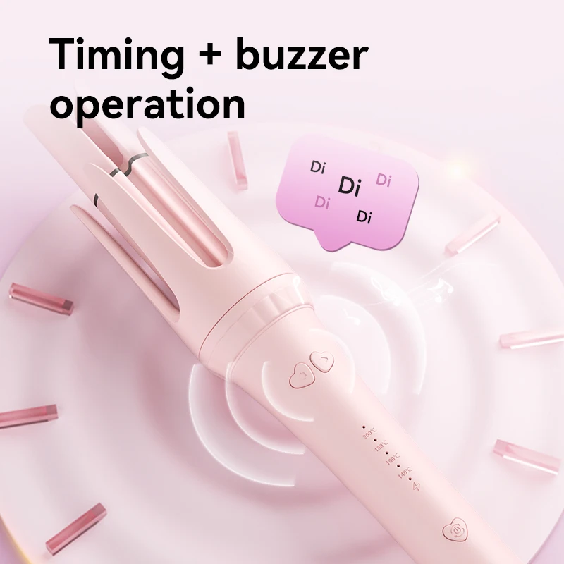 Automatic Rotating Curling Iron 32mm Negative Ions Curling Wand for Beach Waves Anti-Scald Hair Curler for Women - Image 4