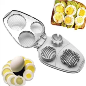 304 Stainless Steel Egg Slicer 3in1 Egg Cutter for Wedges Crushing Decorative Slicing Fruit Vegetable Slicers Kitchen Tools