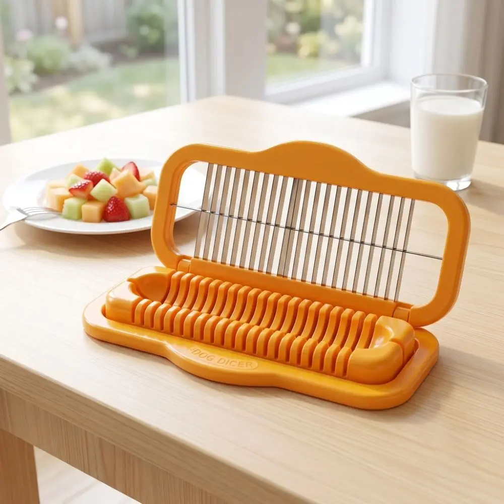 Creative Stainless Steel Ham Slicer Efficient Manual Banana Slicer Time-Saving Sausage Cutter Kitchen Gadget - Image 2