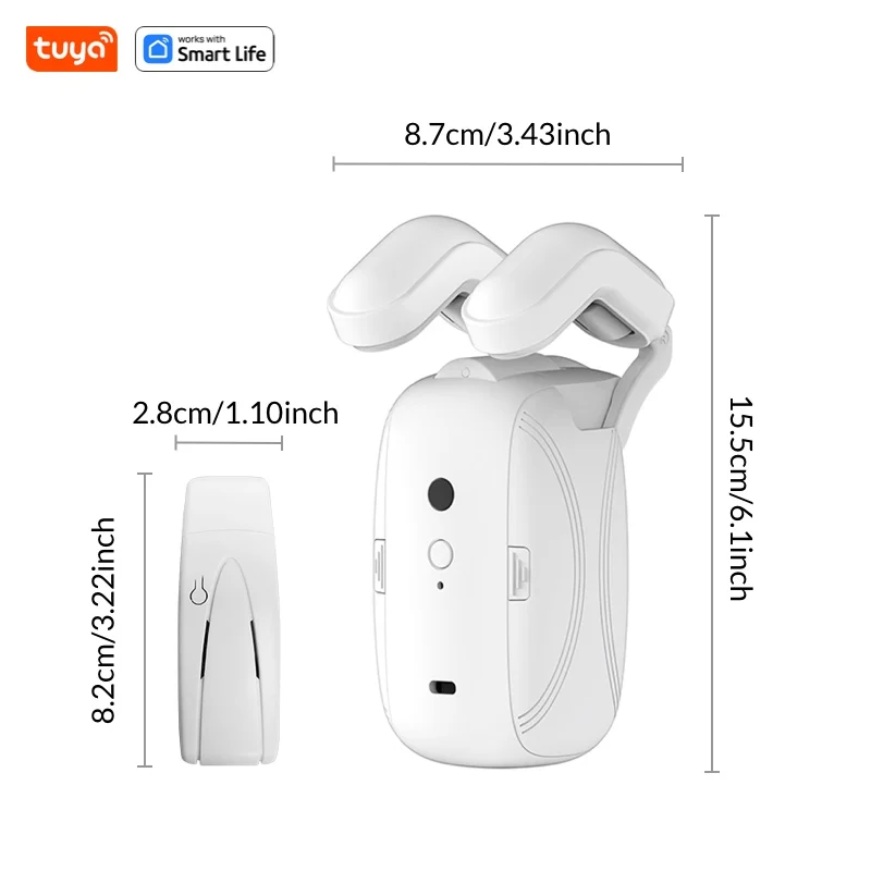 1/2PCS Tuya Smart Wifi Curtain Robot (with gateway), Roman Rod Track, APP Remote Control,Voice Control,Single/Double Opening - Image 2