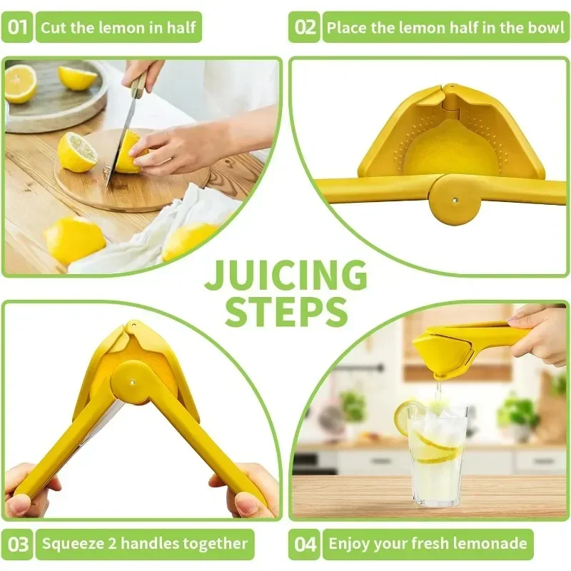 New Manual Lemon Fruit Juicer Easy To Squeeze Manual Kitchen Juice Squeezer Kitchen Gadgets Lemon Squeezer - Image 4