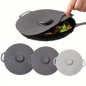 Silicone Bowl Lids, Microwave Splash Lids, Reusable Heat-Resistant Lids, Suitable for Bowls, Plates, Pots, Pans, Stove tops, Ove