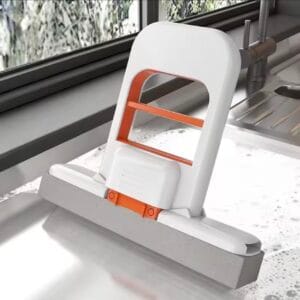 1pc Expandable Cloths - Wet and Dry Cleaning, Compact Space Saving Design, Multifunctional Cleaning Tool, Stylish Handle Design