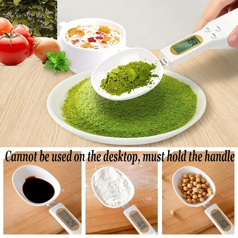 Mini Spoon Scale Digital Kitchen Scale Electronic LCD Food Scale 0.1-500g Cooking Flour Milk Coffee Powder Weight Measure Spoon - Image 2