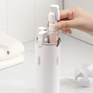1pc 4-in-1 Emulsion Dispenser Bottle, Travel Bottle, Minimalist with Labels, Travel Dispenser Bottle, Toiletry Container