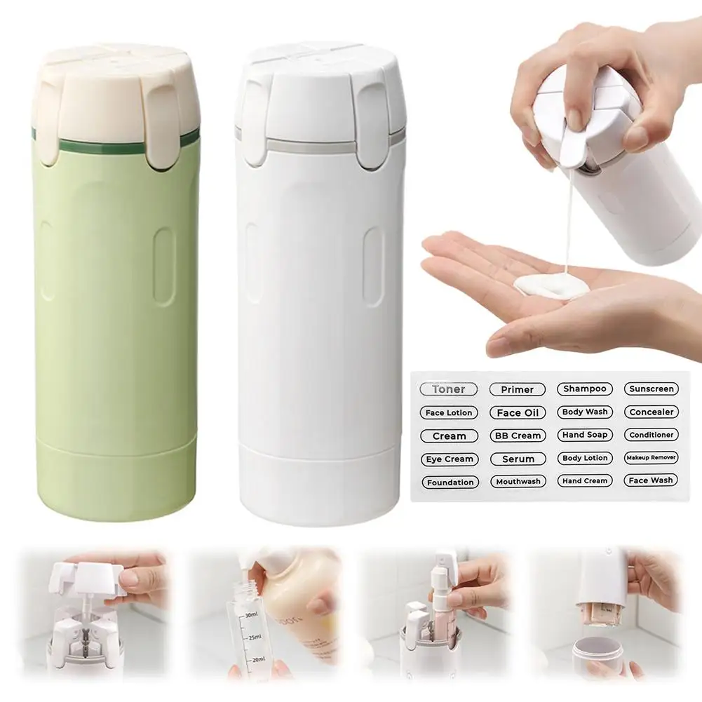 4 In 1 Travel Dispenser Portable Travel Bottles Leak Proof Leakproof Travel Container For Perfume Shampoo Conditioner Lotion - Image 5