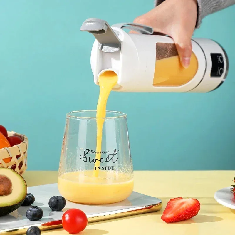 Blender Juicer Portable Electric Juicer 450ml 8 Blades Travel Juicer Machine Chargeable Shakes Smoothie Blenders Fresh Juice Cup - Image 2