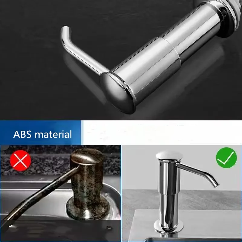 Dish Soap Dispenser for Kitchen Sink, Countertop Soap Dispenser Pump, 40" Silicone Extension Tube Connect to The Soa - Image 2