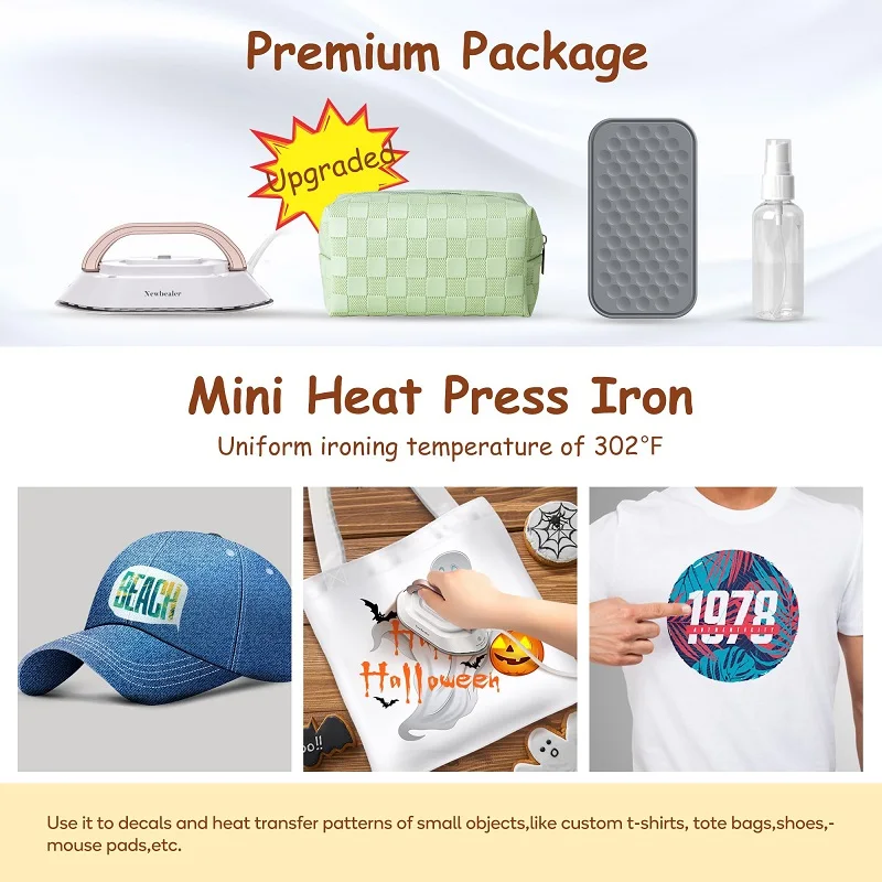 YUNCHI Portable Mini Electric Iron Dual-voltage Non-steam Travel Dry Iron 100-240V - Image 4