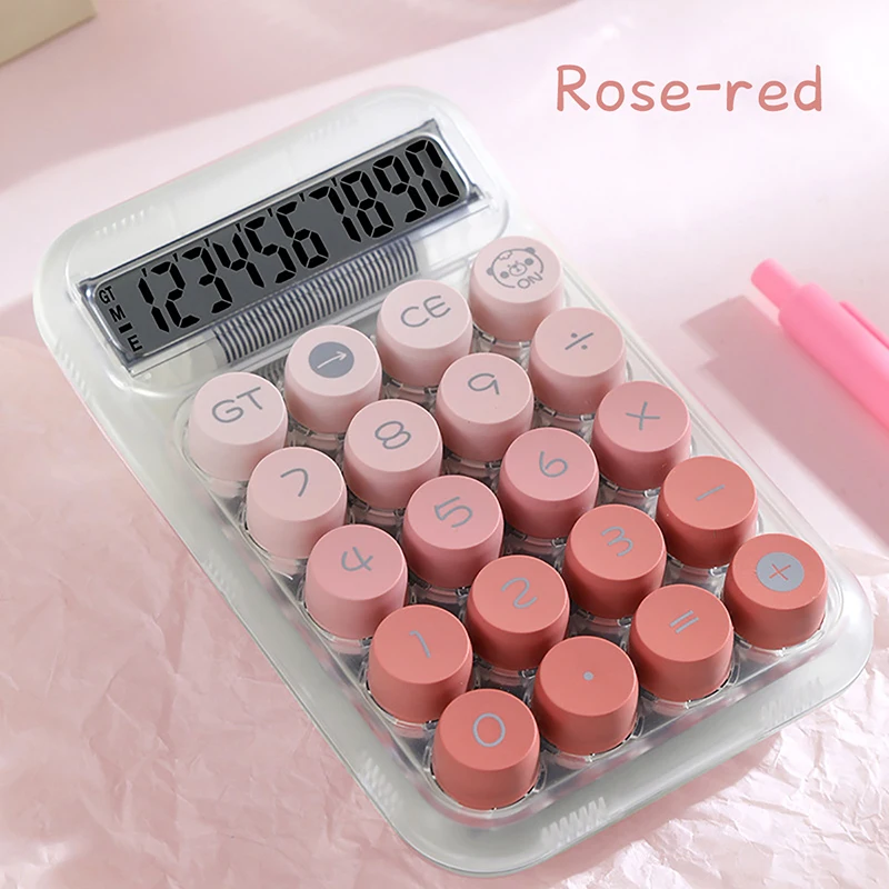 Calculator Office Commercial Transparent Dopamine Gradient Color Computer Cute High Appearance Level Calculator - Image 3