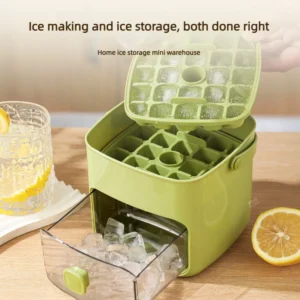 48 Grid Ice Cube Mold Reusable Refrigerator Ice Maker One-touch Easy Release Homemade Ice Cube Tray Mold Home Ice Making Tool