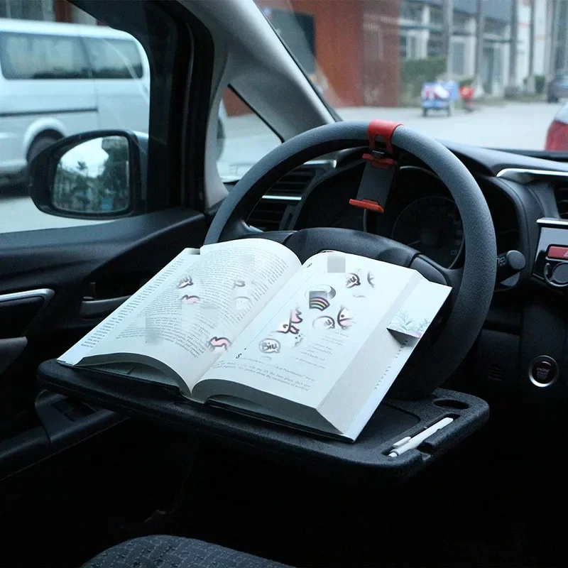Universal Car Table Steering Wheel Eat Work Cart Drink Coffee Holder Tray Laptop Computer Desk Stand Seat Table car accesory - Image 2