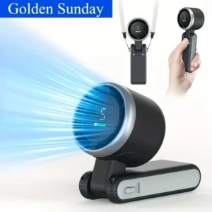 3-in-1 Fan 5-speed 3600mAh Rechargeable Lithium Battery, USB Charging, Travel Mini Fan