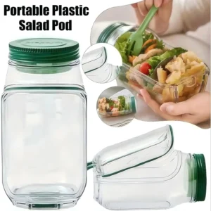 The Original Salad Pod, a portable salad container with a side-opening lid, is perfect for home use, outdoor activities supplies