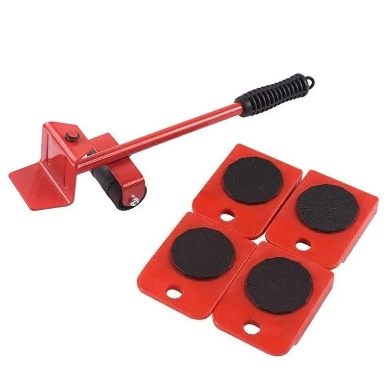 Furniture Moving Transport Roller Set Removal Lifting Moving Tool Set Wheel Bar Mover Moving Heavy Stuffs Device Hand Tool - Image 4