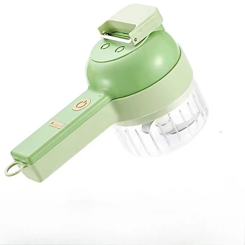 1 Multi-function Garlic Paste Electric Artifact Gatling Small Vegetable Cutting Wireless Automatic Pressure-pull Food Supplement - Image 4
