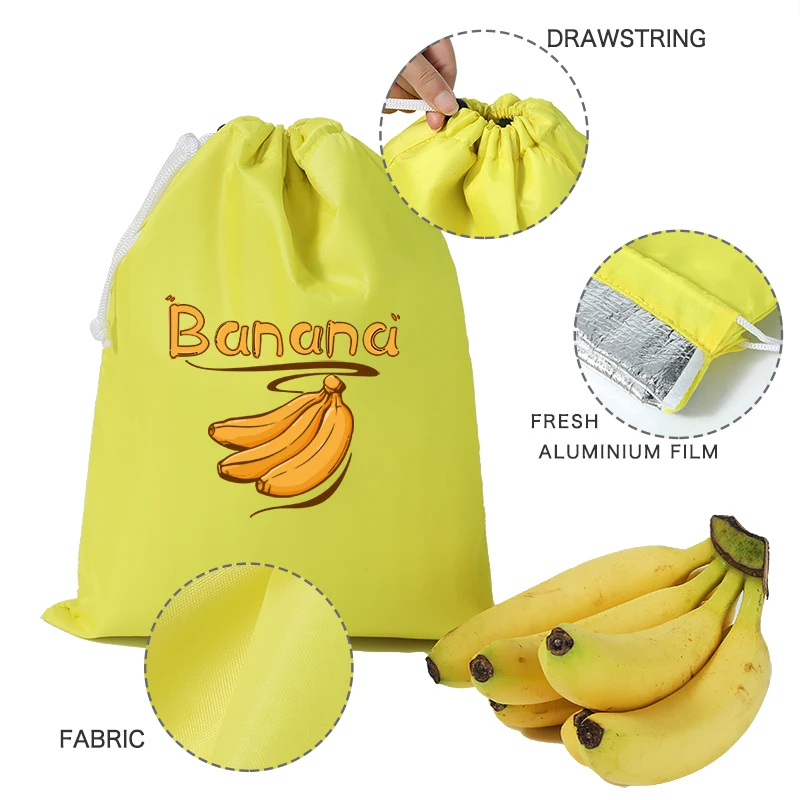 1/3 Banana Storage Bag, Vegetable Preservation Bag, Anti Ripening, Banana Storage Preservation Bag, Lightweight and Convenient B