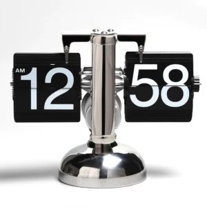 Modern Automatic Page Turning Flip Clock Digital Table Clock for Home Office Decor Technological Sense Page Flipper
