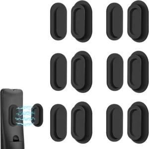 6 Pack Magnetic Remote Control Holder Wall Mount Soft Silicone Remote Control Caddy with Strong Adhesive Remote Holder