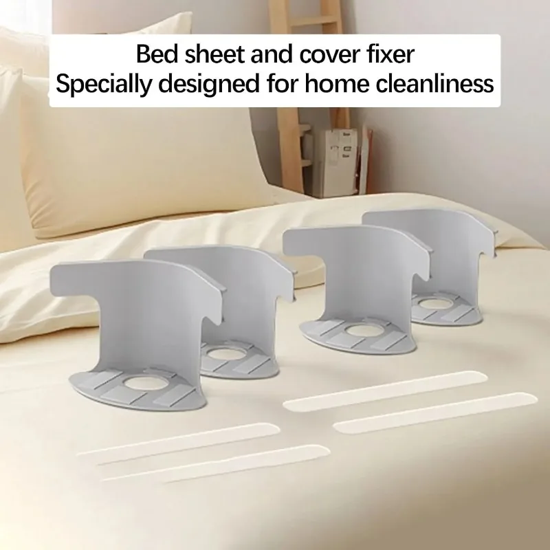 4 Pcs Heavy Duty Bed Sheet Corner Tightener Clips High-Quality Durable Grippers for Protectors