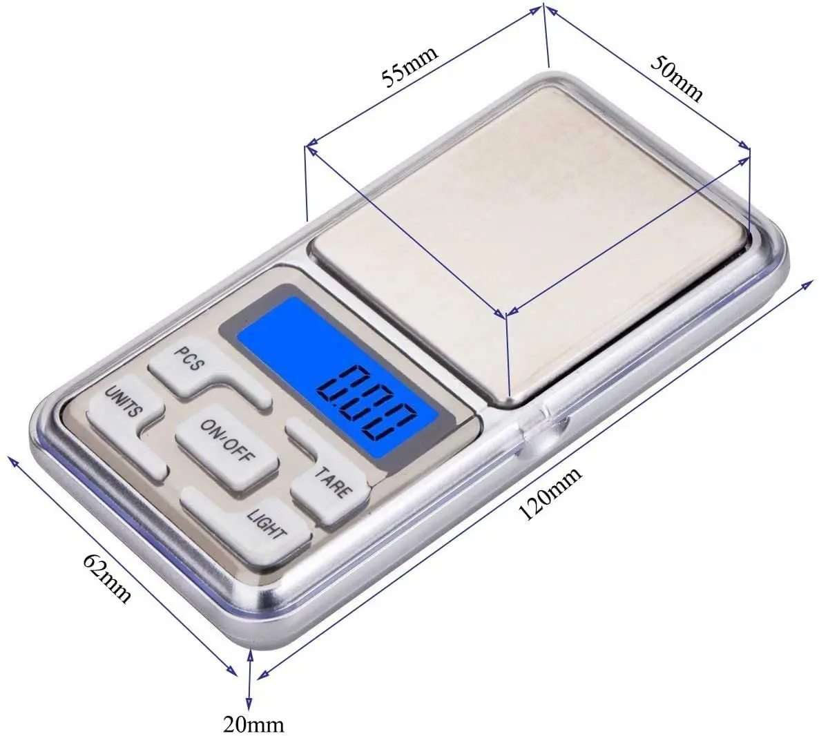Mini Scale 500g/300g/200g/100g X 0.01g /0.1g Accuracy Electronic Digital Precision Jewelry Scales Pocket Scale Balance for Gold - Image 3