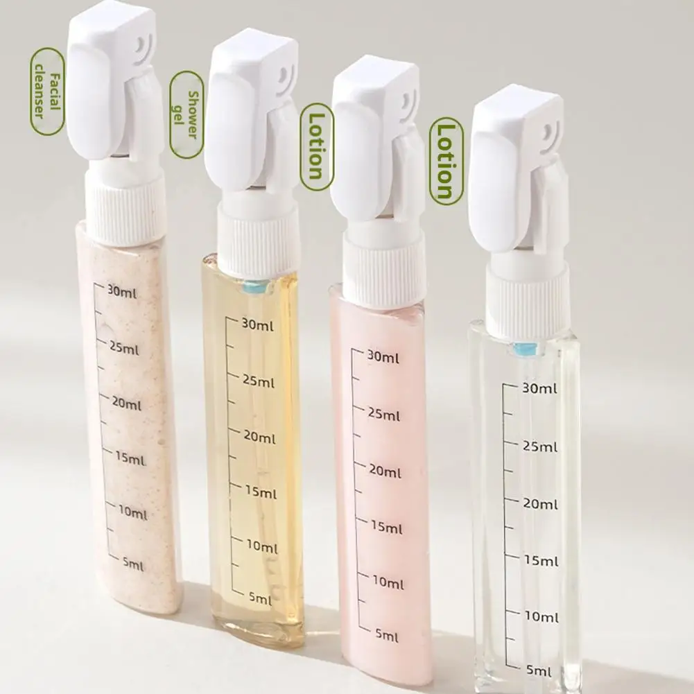 4 In 1 Travel Dispenser Portable Travel Bottles Leak Proof Leakproof Travel Container For Perfume Shampoo Conditioner Lotion - Image 3