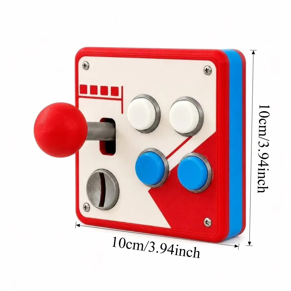 Retro Arcade Joystick Switch Plate Cover, Punch-Free 3D Printed Game Room Wall Decor, Cool Nostalgic Gift for Gaming Enthusiasts - Image 4