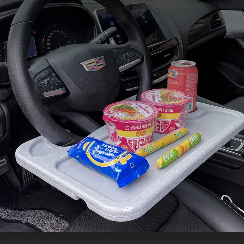 Universal Car Table Steering Wheel Eat Work Cart Drink Coffee Holder Tray Laptop Computer Desk Stand Seat Table car accesory - Image 5