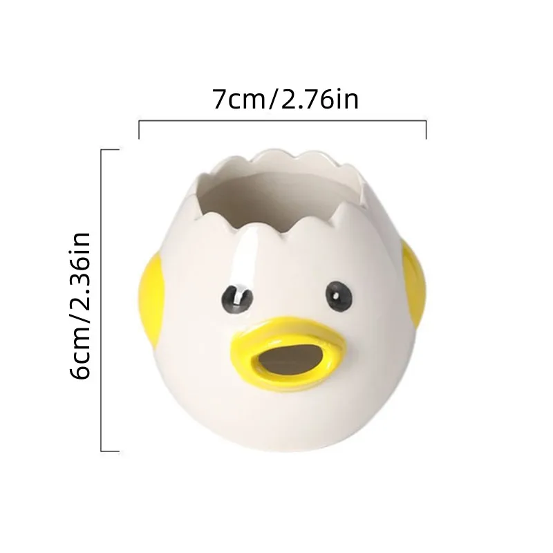 Egg White Separator Cartoon Shaped Ceramic Egg Yolk Separator Household Baking Tool Egg Liquid Filter - Image 5