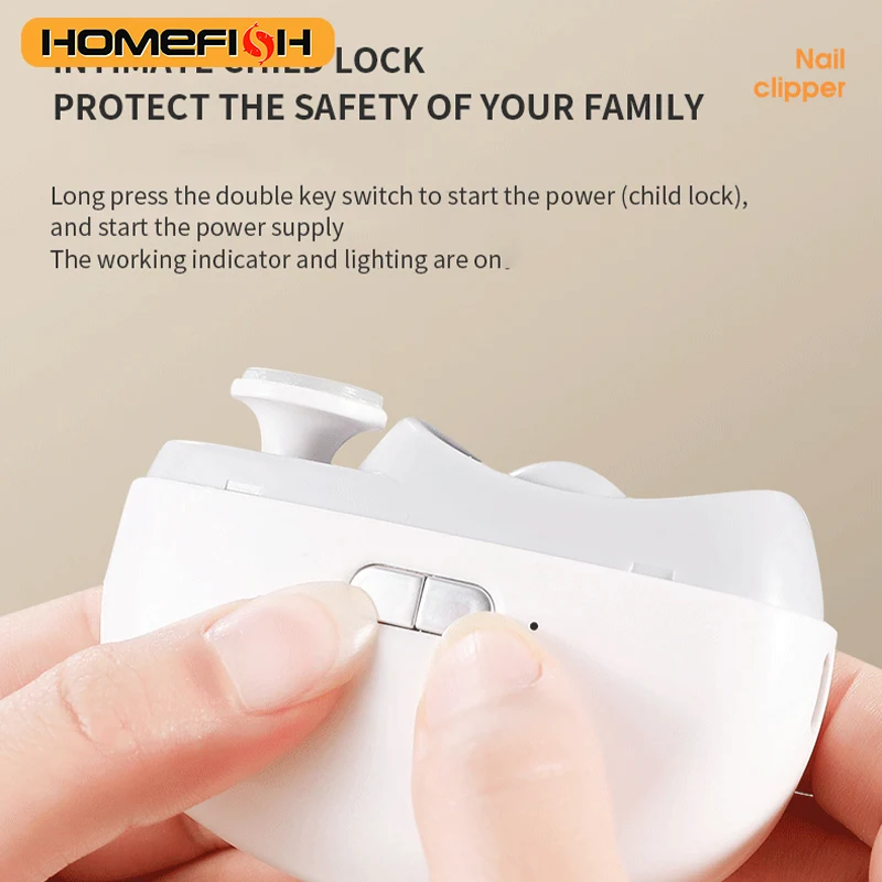 Automatic Electric Baby Nail Clipper - Anti-Splash Anti-Pinch Hand Nail Polisher - Image 2