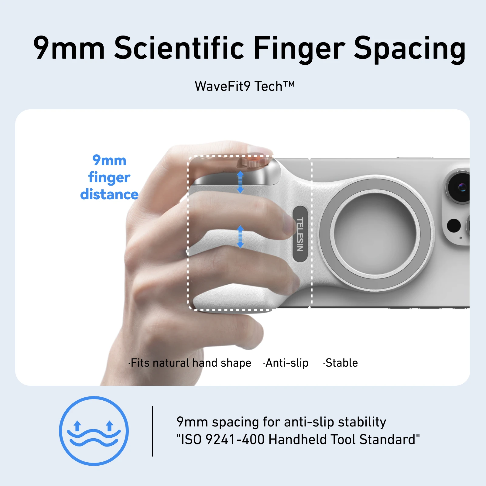 TELESIN Phone Camera Shoot Hand Grip Magnetic Smart Phone Holder Shooting Aid Remote Control Handle For Iphone Android Phone - Image 2