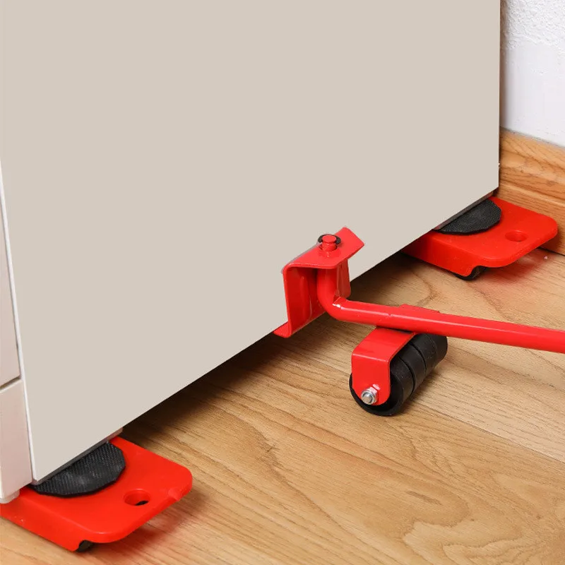 Furniture Moving Transport Roller Set Removal Lifting Moving Tool Set Wheel Bar Mover Moving Heavy Stuffs Device Hand Tool - Image 2