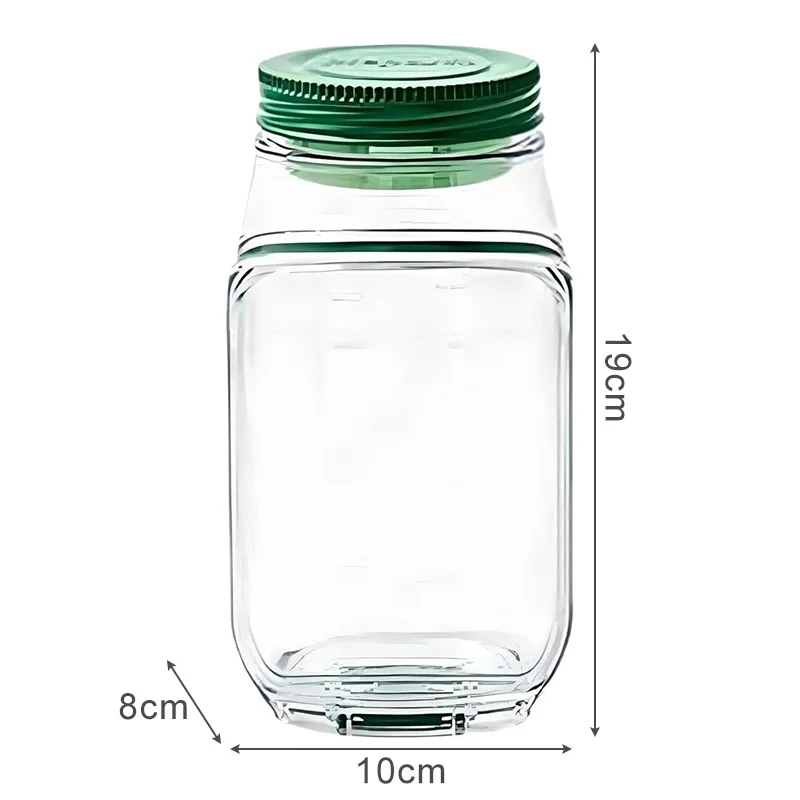 Leakproof Salad Box Portable Breakfast Fruit Storage Box Plastic Salad Container with Side-opening Cover For Picnic Home Office - Image 5