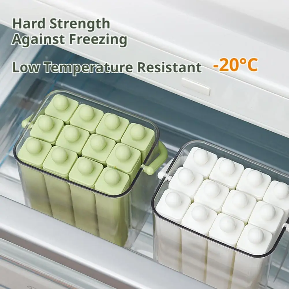 Food Grade Silicone Ice Pop Mold Ice Tray With Lid Handle Diy Juice Coffee Easy Release DIY Popsicle Jelly Frozen Dessert Making - Image 2
