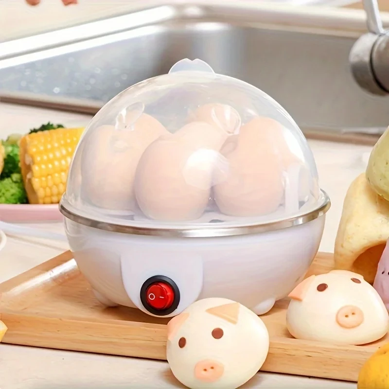 Egg Cooker Automatic Power Off Home 7 Eggs Multi-Functional Steamed Egg Custard Boiled Egg Machine Breakfast Artifact - Image 2