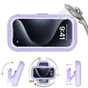 Bathroom Waterproof Phone Case Shower Watch TV Extendable And Rotatable Lazy Phone Holder Toilet Drama Watching