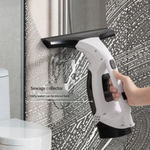 Multifunctional Electric Cordless Window Cleaner Machine White Cordless Rechargeable Automatic Portable Glass Cleaner Tools