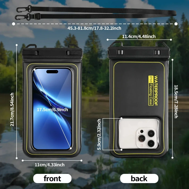 HAISSKY Classic Sponge Floating Waterproof Phone Bags For iPhone 17 Pro Max 17 Air 16E15 Plus Samsung Xiaomi Swim Drifting Pouch - Image 3